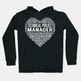 Technical Project Manager Heart Hoodie